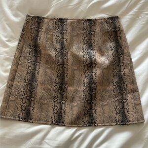 Animal print skirt